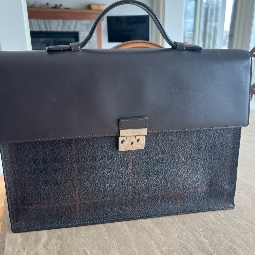 Burberry thin women briefcase/laptop bag.